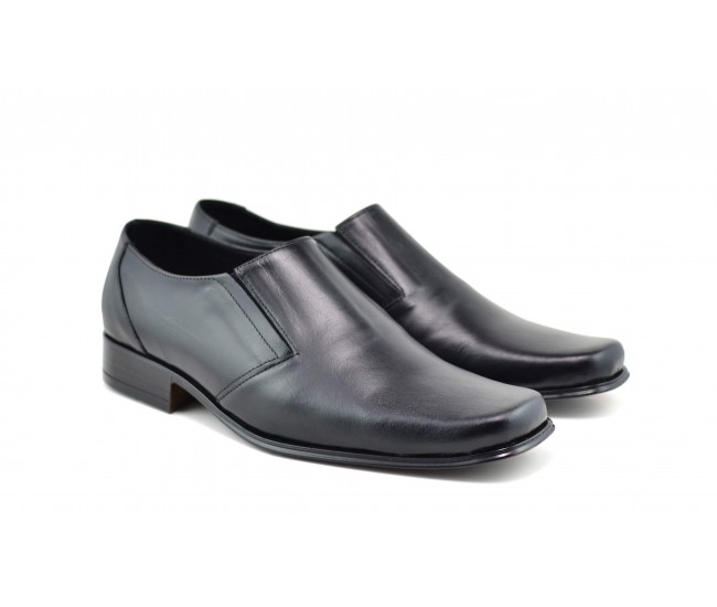 Pantofi barbati eleganti din piele naturala, cu elastic - STDX3EL