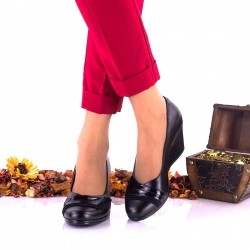 Pantofi dama casual din piele naturala cu platforme de 6cm NA115NPSL Pantofi dama casual din piele naturala cu platforme de 6cm NA115NPSL