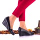 Pantofi dama casual din piele naturala cu platforme de 6cm NA115NPSL