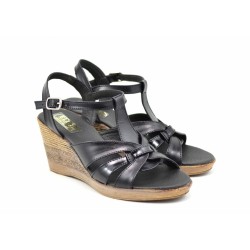 Sandale dama din piele naturala cu platforma - 15ELYN