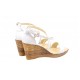 Sandale dama din piele naturala bej - Made in Romania S7A2