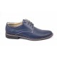 Pantofi bleumarin barbati casual - eleganti din piele naturala Dark Blue