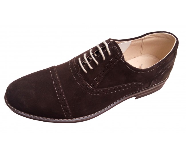 Pantofi barbati casual din piele naturala intoarsa - BVSM14