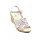 Sandale dama gri cu color din piele naturala - NA119GRI