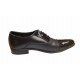 Pantofi barbati eleganti din piele naturala, cu varf lacuit  - BVS20