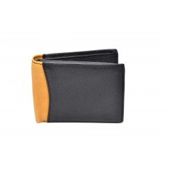 Portofel barbati din piele naturala in doua culori, negru si maro - CH1108NM