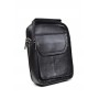 Borseta pentru barbati, de umar, din piele ecologica de culoare neagra - 7509N