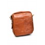 Borseta / Servieta pentru barbati, de umar, din piele naturala, de culoare maro - CH8394M