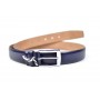 Curea barbati eleganta din piele naturala, de culoare bleumarin , 3.5 cm - CB9110
