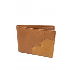 Portofel pentru barbati din piele naturala, de culoare maro - CH1103