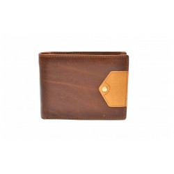 Portofel barbati din piele naturala - de culoare maro - CH1105M