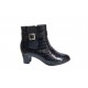 Ghete dama elegante negre din piele naturala croco - NA67CRN