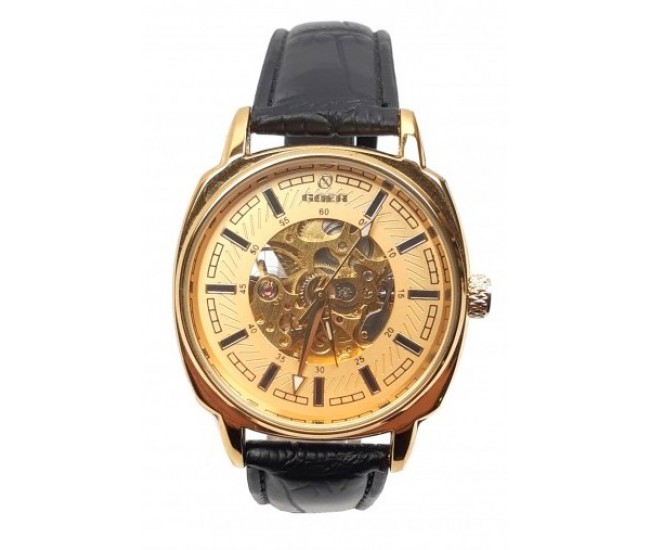 Ceas barbati automatic, business, elegant GOER GO143GOLD