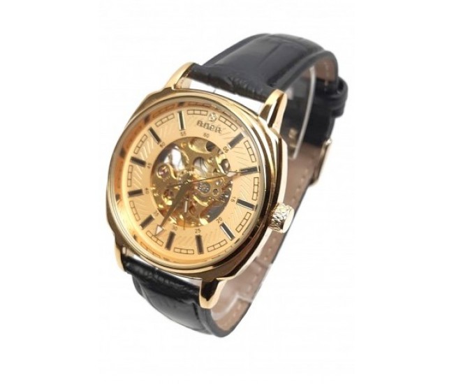 Ceas barbati automatic, business, elegant GOER GO143GOLD