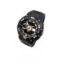 Ceas de mana barbati sport Q&Q Dual Time, cu sistem digital si analog negru cu auriu - TA9034