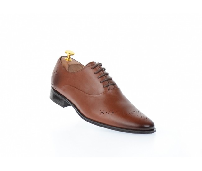 Pantofi barbati office, eleganti din piele naturala, maro SIR165M