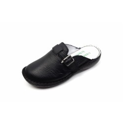 Saboti medicali femei, negri din piele naturala box Med-Line BR127N Saboti medicali femei, negri din piele naturala box Med-Line BR127N