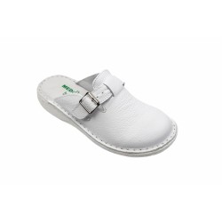 Saboti medicali femei, albi din piele naturala box, Med-Line BR127A Saboti medicali femei, albi din piele naturala box, Med-Line BR127A