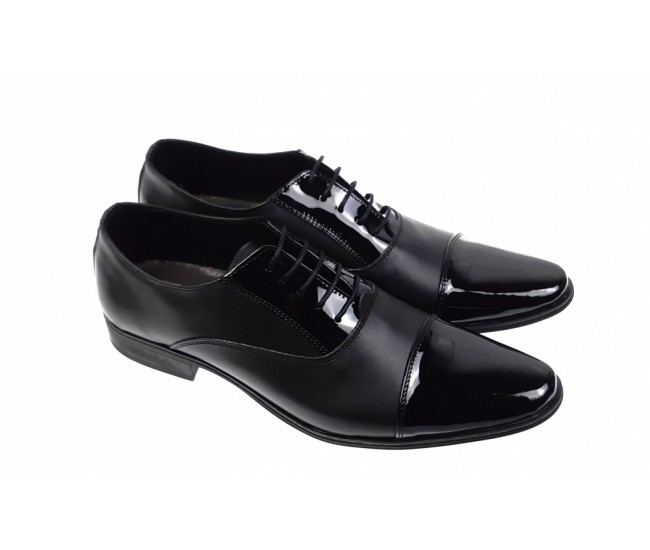 Oferta marimea 41, 42, 43, 44 - Pantofi barbati eleganti din piele naturala combinata  CIOCSTEFLACBOX