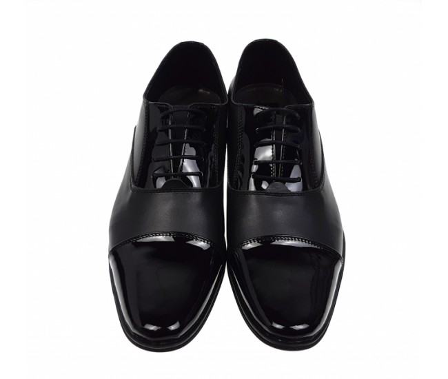 Oferta marimea 41, 42, 43, 44 - Pantofi barbati eleganti din piele naturala combinata  CIOCSTEFLACBOX