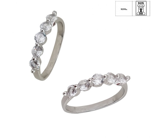 Inel argint 925 Callia zirconii, marimea 58