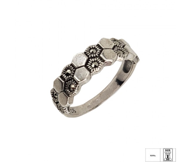 Inel argint 925 Maura marcasite, marimea 56