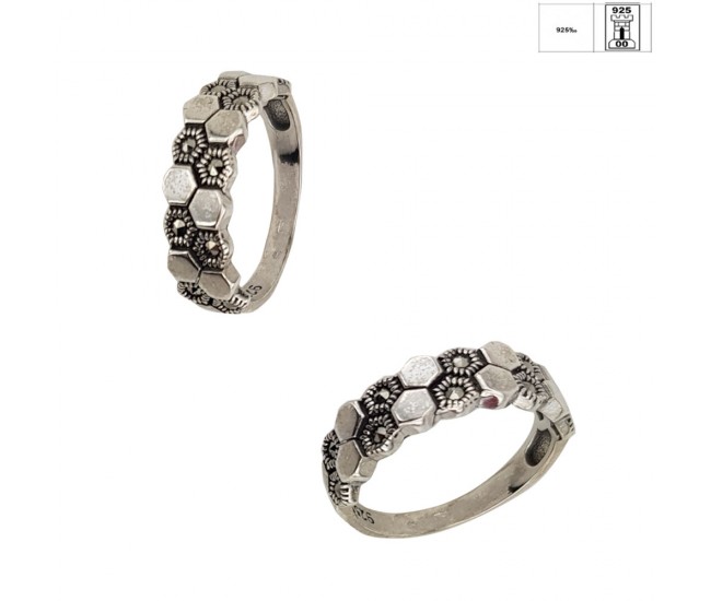 Inel argint 925 Maura marcasite, marimea 59