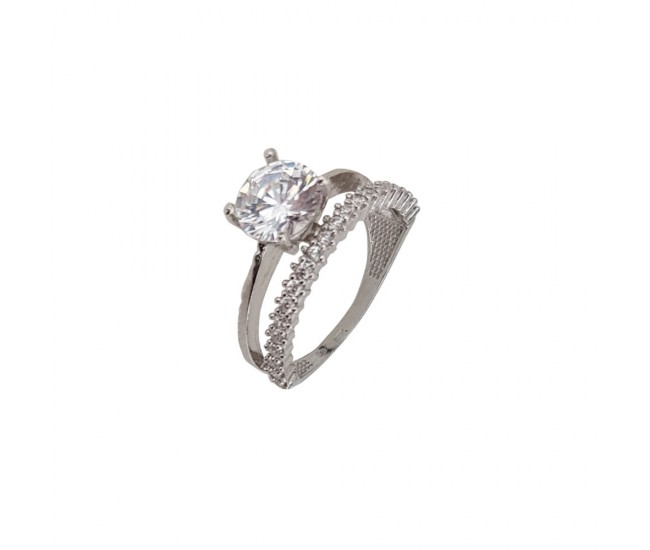 Inel argint 925 Reea cu zirconii, marimea 57