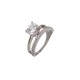 Inel argint 925 Reea cu zirconii, marimea 57