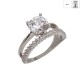 Inel argint 925 Reea cu zirconii, marimea 57