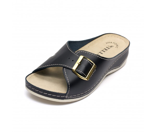 Papuci piele Tellus 25-01