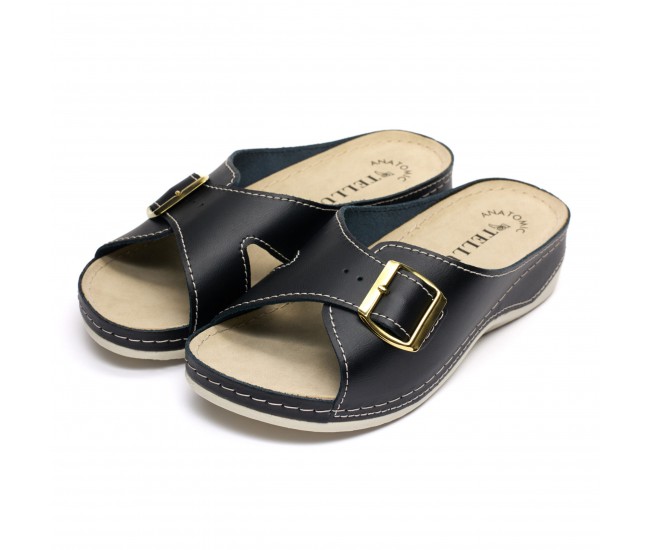 Papuci piele Tellus 25-01