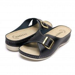 Papuci piele Tellus 25-01