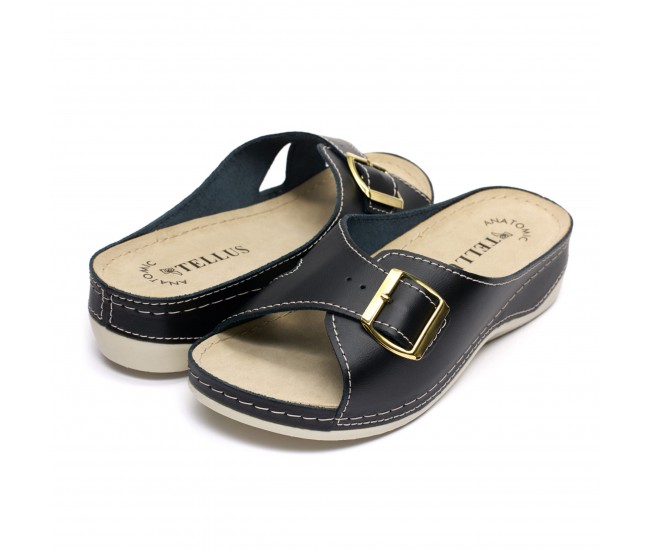 Papuci piele Tellus 25-01