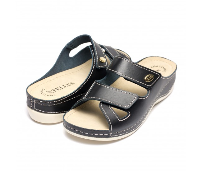 Papuci piele Tellus 25-03