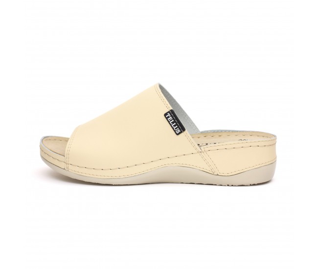 Papuci piele Tellus 25-51 Nisipiu - 37