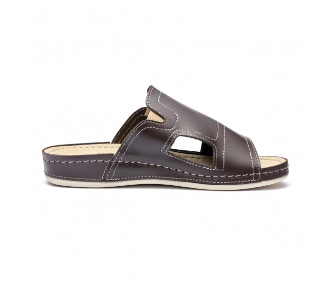 Papuci piele barbati Tellus 30-01