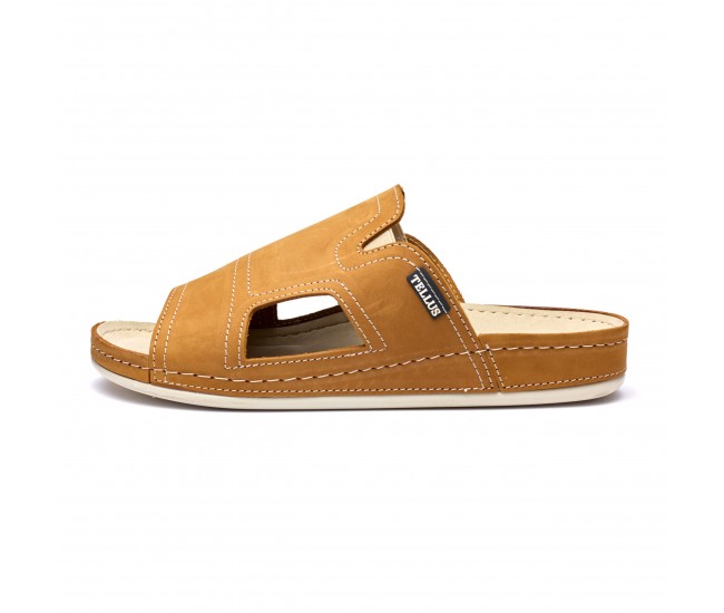 Papuci piele barbati Tellus 30-01