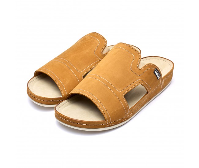 Papuci piele barbati Tellus 30-01