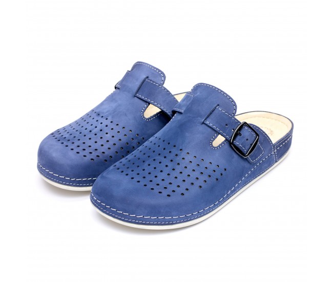 Saboti piele intoarsa  pentru barbati “Tellus” 30-09