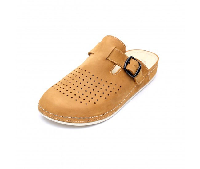 Saboti piele intoarsa  pentru barbati “Tellus” 30-09