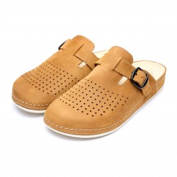 Saboti piele intoarsa  pentru barbati “Tellus” 30-09