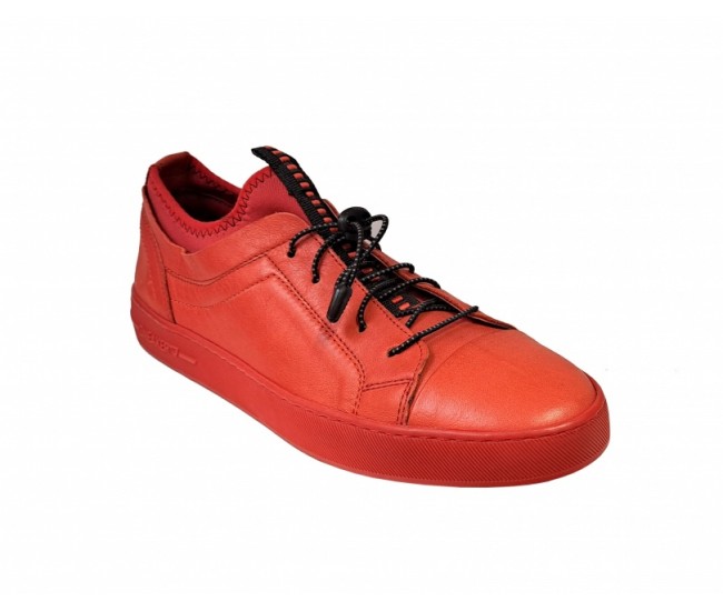 SNEAKERS BARBATI SPORT, PIELE NATURALA, CIUCALETI SHOES, 321ROSU