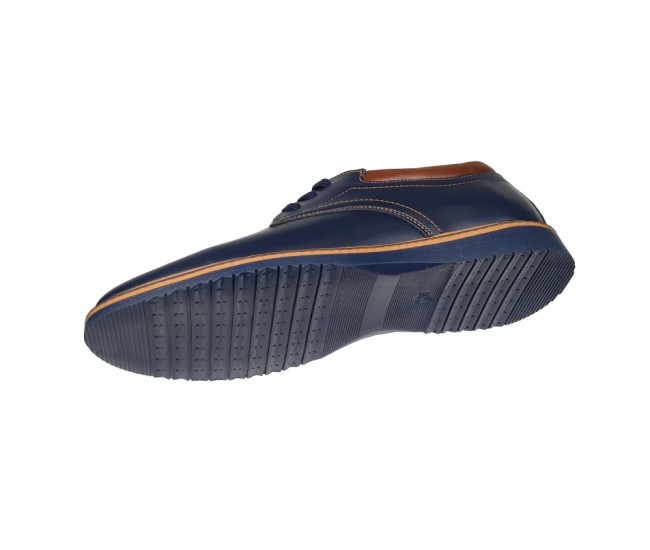 Pantofi barbati sport din piele naturala bleumarin 330BLM2