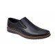 Pantofi barbati model sport casual din piele naturala bleumarin 330EBLM