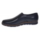 Pantofi barbati bleumarin din piele naturala tip slip-on cu talpa confort 330EBLUE