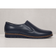 Pantofi barbati bleumarin din piele naturala tip slip-on cu talpa confort 330EBLUE