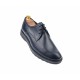 Pantofi barbati sport eleganti, cu siret, din piele naturala albastra - 336ALBASRU