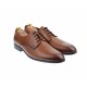 OFERTA MARIMEA  41 - Pantofi barbati eleganti, cu siret, din piele naturala maro coniac - L346TCONIAC
