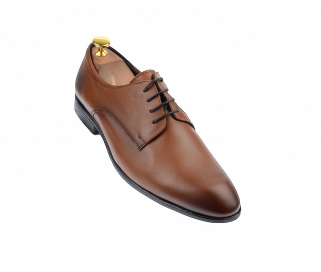 Pantofi barbati eleganti, cu siret, din piele naturala maro coniac - 346TCONIAC Pantofi barbati eleganti, cu siret, din piele naturala maro coniac - 346TCONIAC